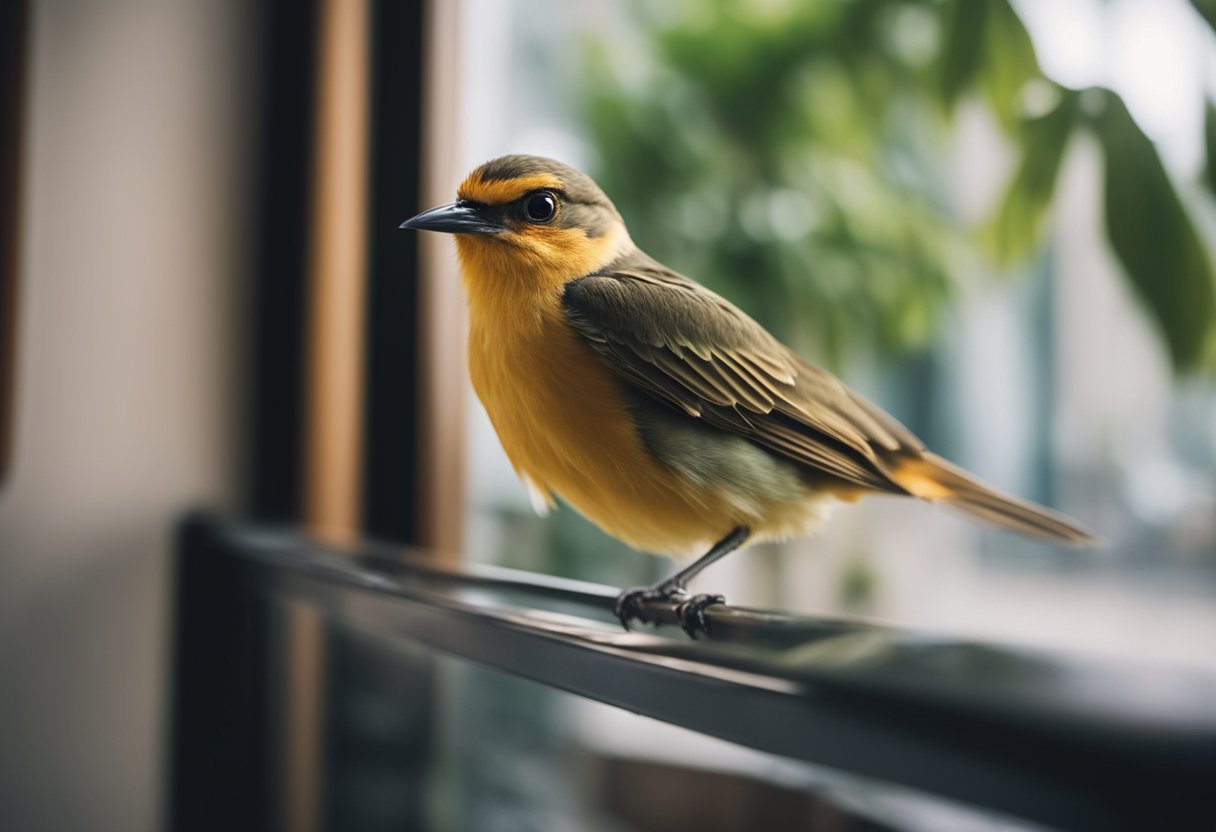 what does it mean when a bird hits your window

