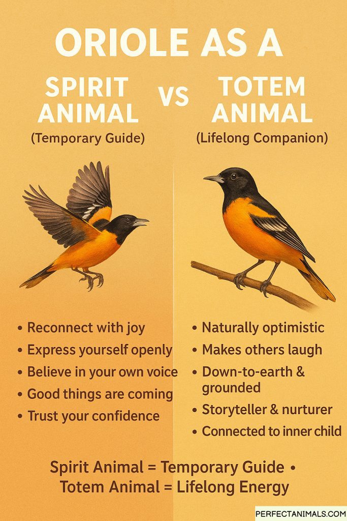 Oriole as a Spirit Animal Versus a Totem Animal
